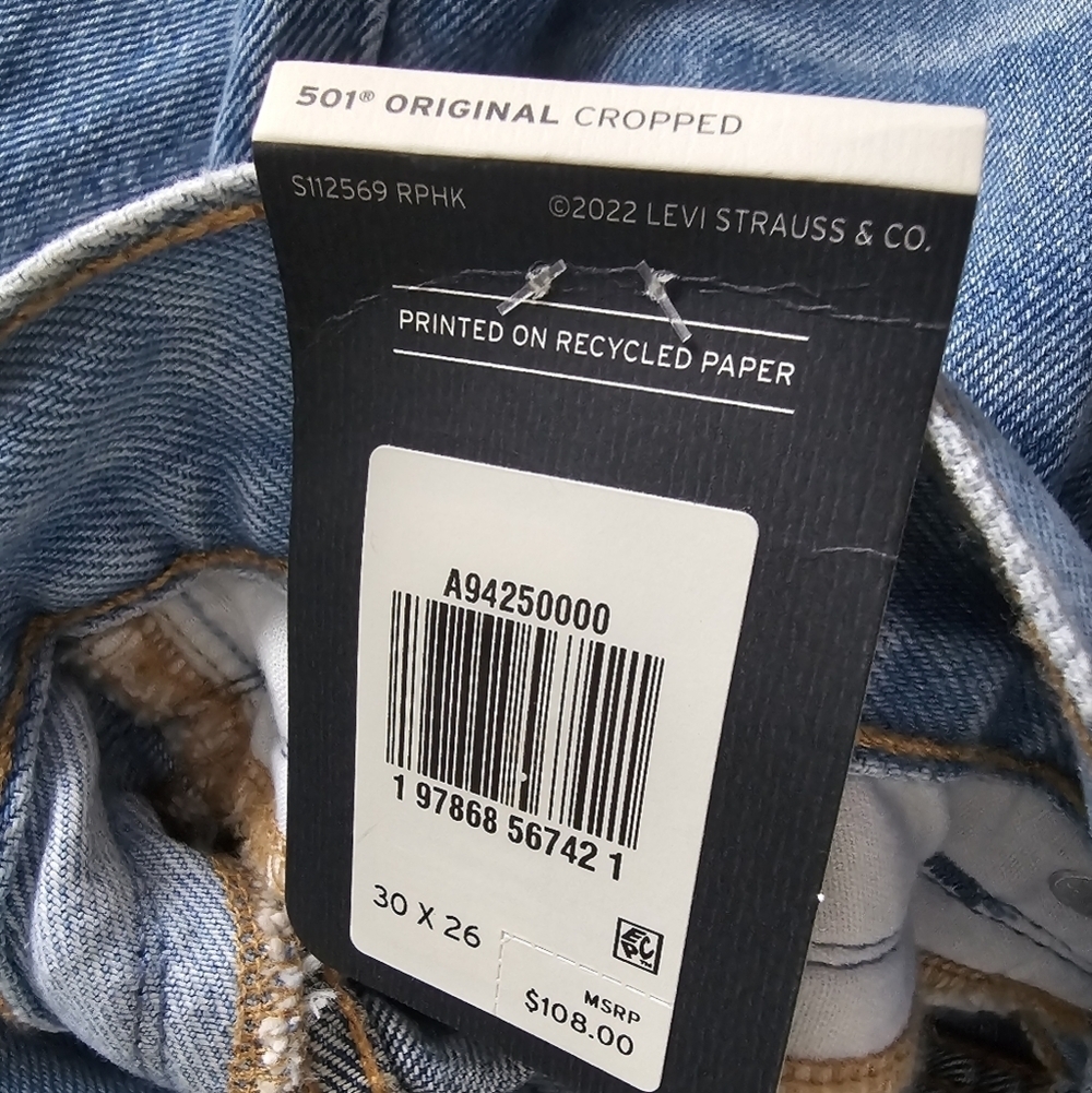 501 Crop Split Craft Straight Jeans - Picture 9 of 9
